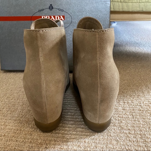 Authentic PRADA wedge half-boots - Picture 6 of 8